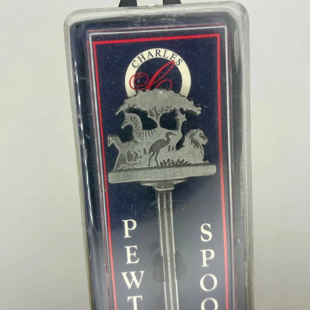 Charles Pewter Woodland Park Zoo Seattle Souvenir Spoon Safari Animals USA